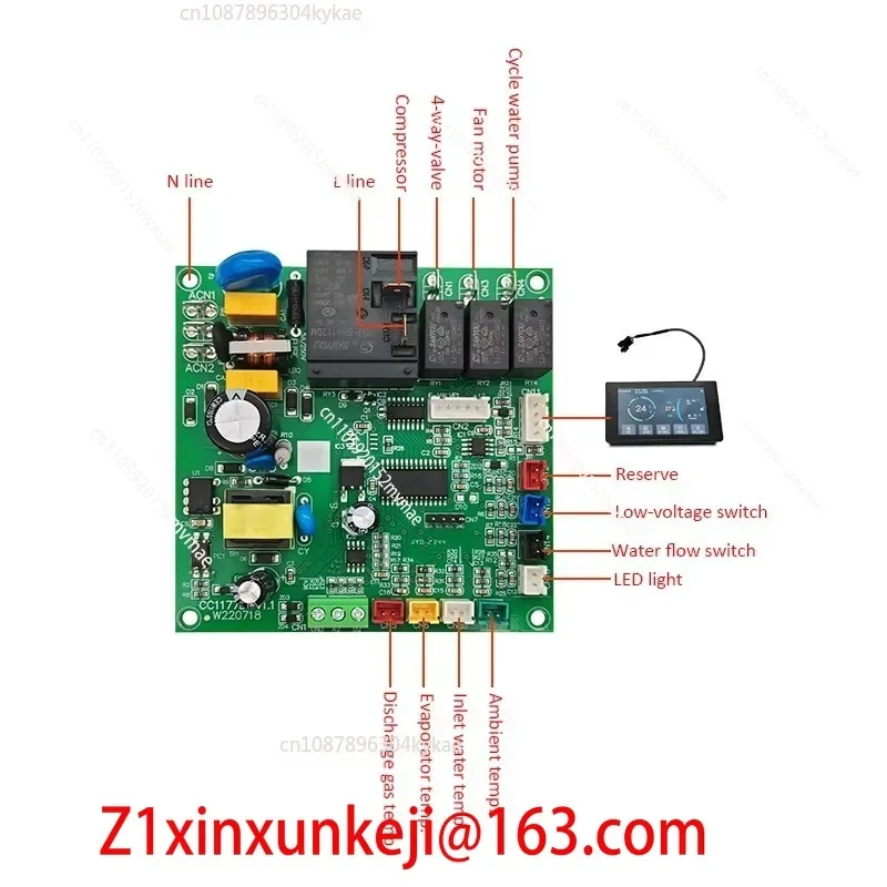 Placa de Control OEM PCBA para Bomba de Calor Aire-Agua para Baños de Hielo y Piscinas Frías