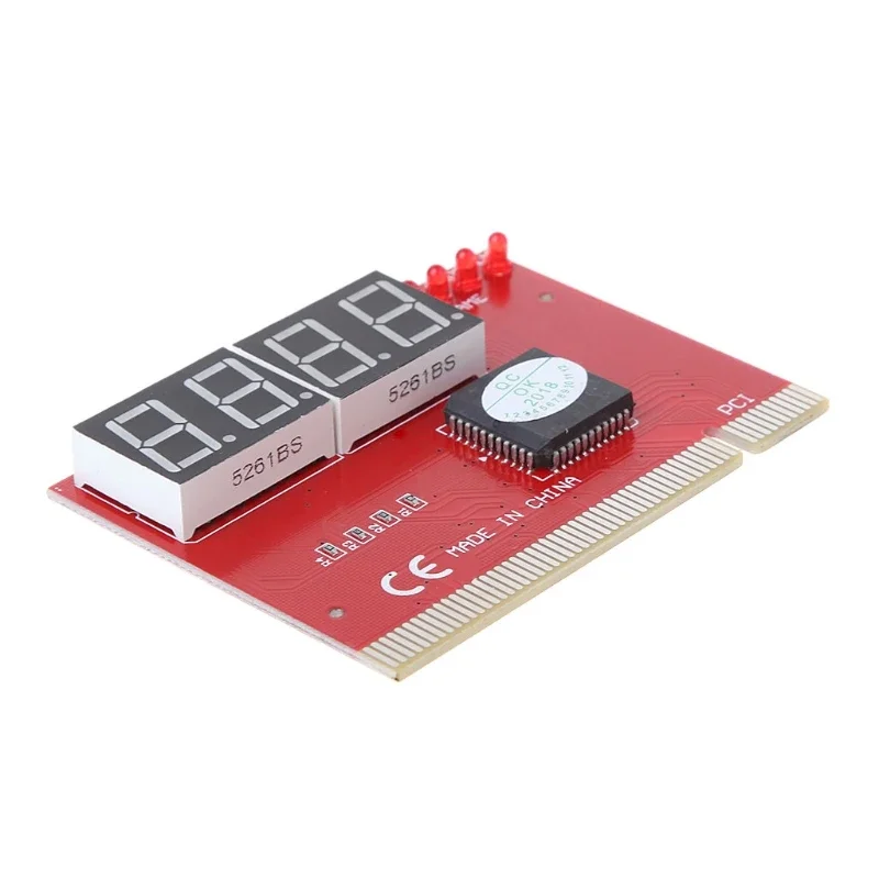 Analizador de PC, probador de placa base de tarjeta postal de diagnóstico con LED para placa PCI Mian