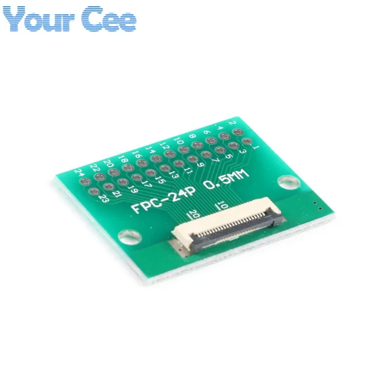 Placa Adaptadora de Cable Plano FPC/FFC de 0.5mm, 6P/8P/10P/12P/20P/24P/26P/30P/34P/40P, Placa Convertidora de Pines DIP para PCB