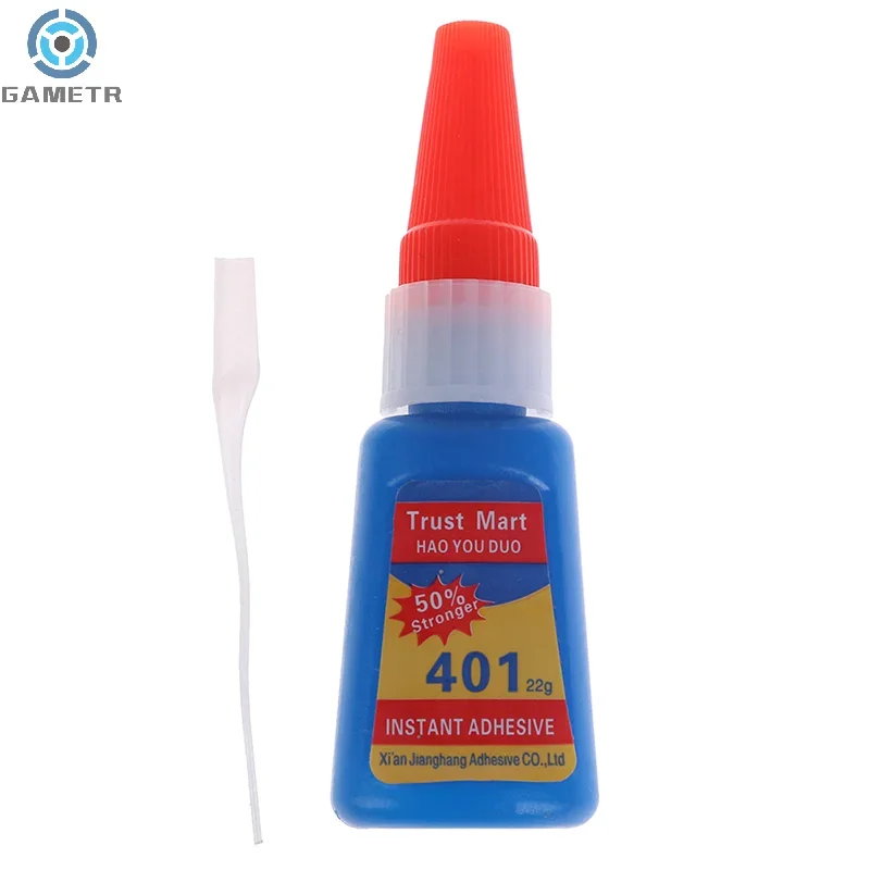 Súper pegamento líquido 401 instantáneo, pegamento fuerte de cuero, madera, goma, Metal, vidrio, cianoacrilato, adhesivo de bricolaje, Gel de uñas, PVC, 20ml