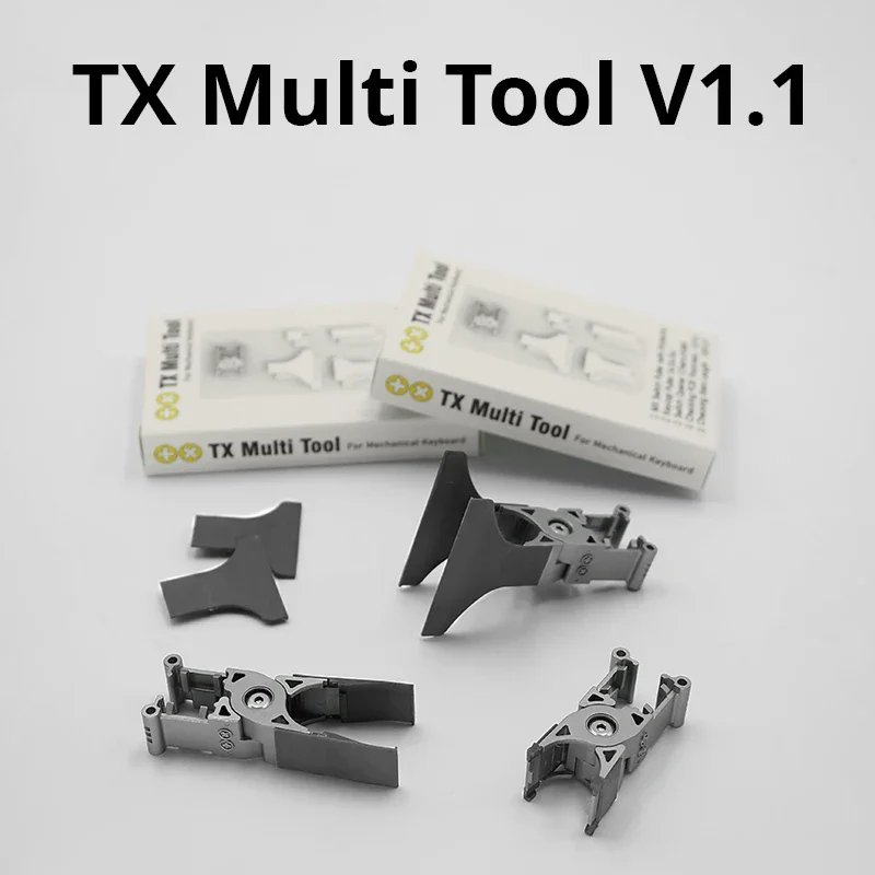 Herramienta Multiusos TX V1.1 5 en 1 para Extraer y Abrir Interruptores de Teclado Mecánico 1U2U3U6U6.25U7U KeyCap