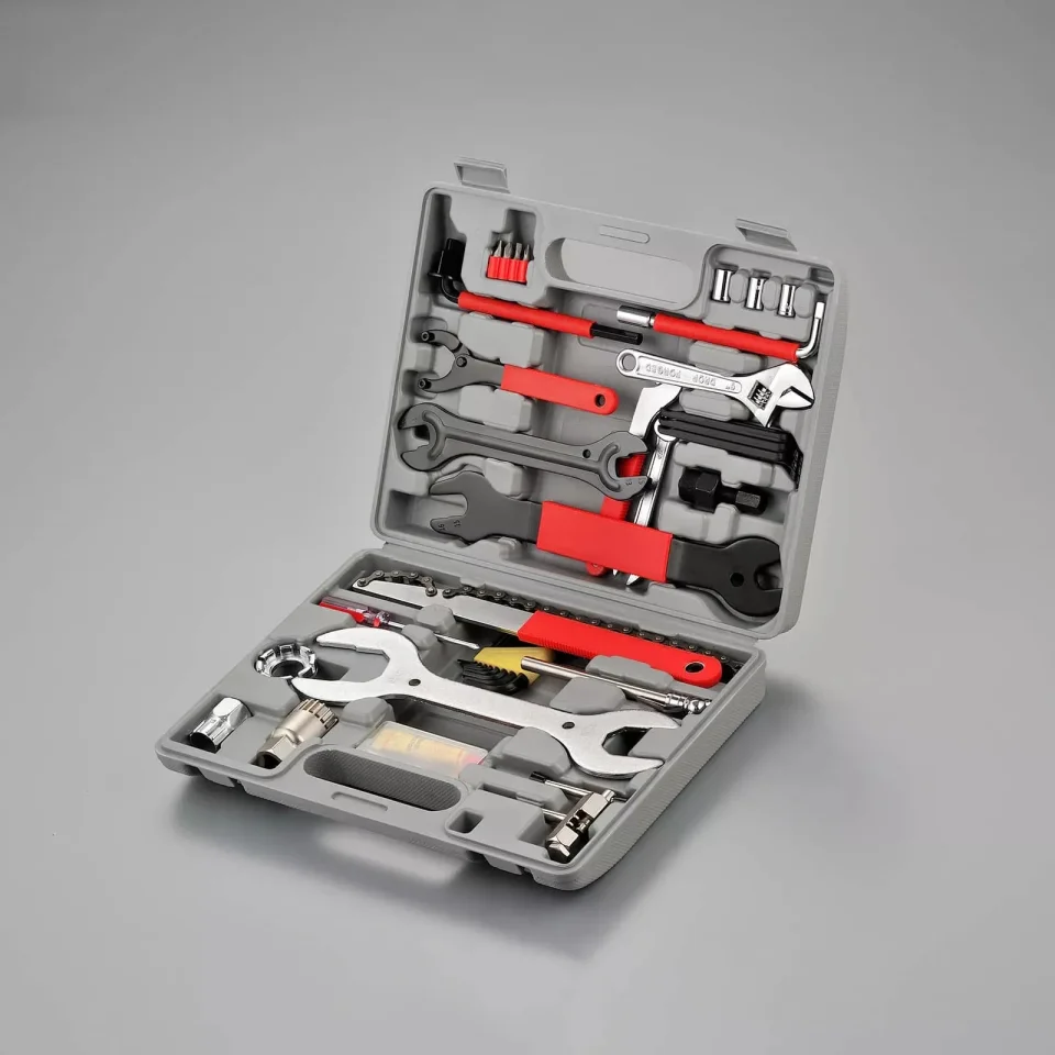 GTYPRO Kit de Herramientas para Bicicleta de 37 Piezas, Caja de Herramientas de Reparación de Bicicletas de Acero al Carbono, Juego de Herramientas de Mantenimiento para Bicicletas de Montaña/Carretera con Estuche de Almacenamiento