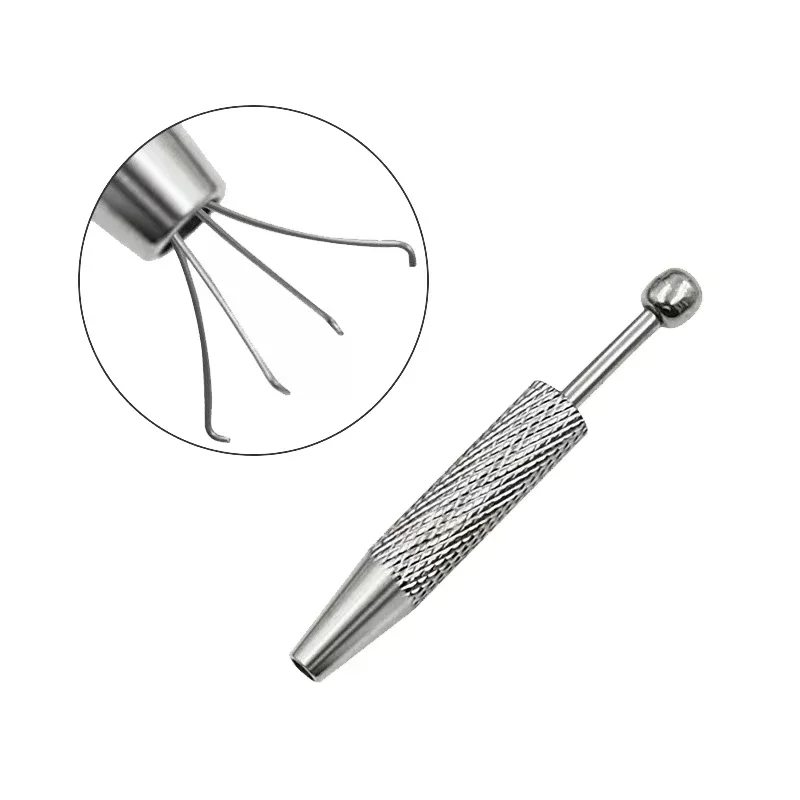 Herramienta de recogida de 4 garras, cuentas de joyería, gemas de diamante, soporte de puntas, recogedor de pinzas, pinza de Chip de acero inoxidable