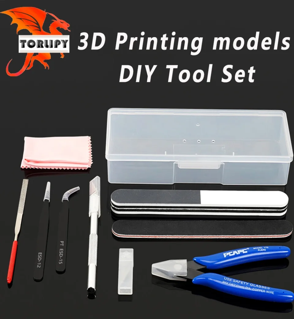Herramienta de impresión 3D, modelos de impresión 3D, juego de herramientas de bricolaje, Kit de herramientas de impresora 3D, accesorios de impresora 3D, aguja de limpieza, pinzas