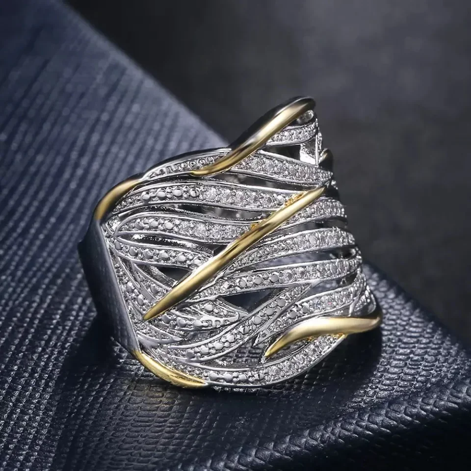 Joyería de moda, anillo de Plata de Ley 925 con incrustaciones de cristal, anillo de circón para mujer, regalo de joyería
