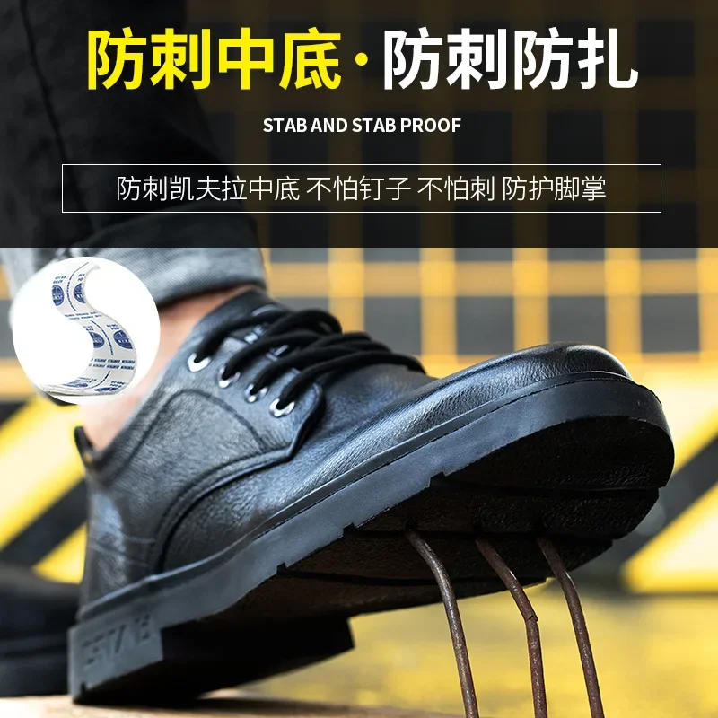 Zapatos de seguridad para hombre, zapatillas de trabajo, zapatos indestructibles, zapatos antipinchazos, botas de seguridad y trabajo cómodas e impermeables 2025