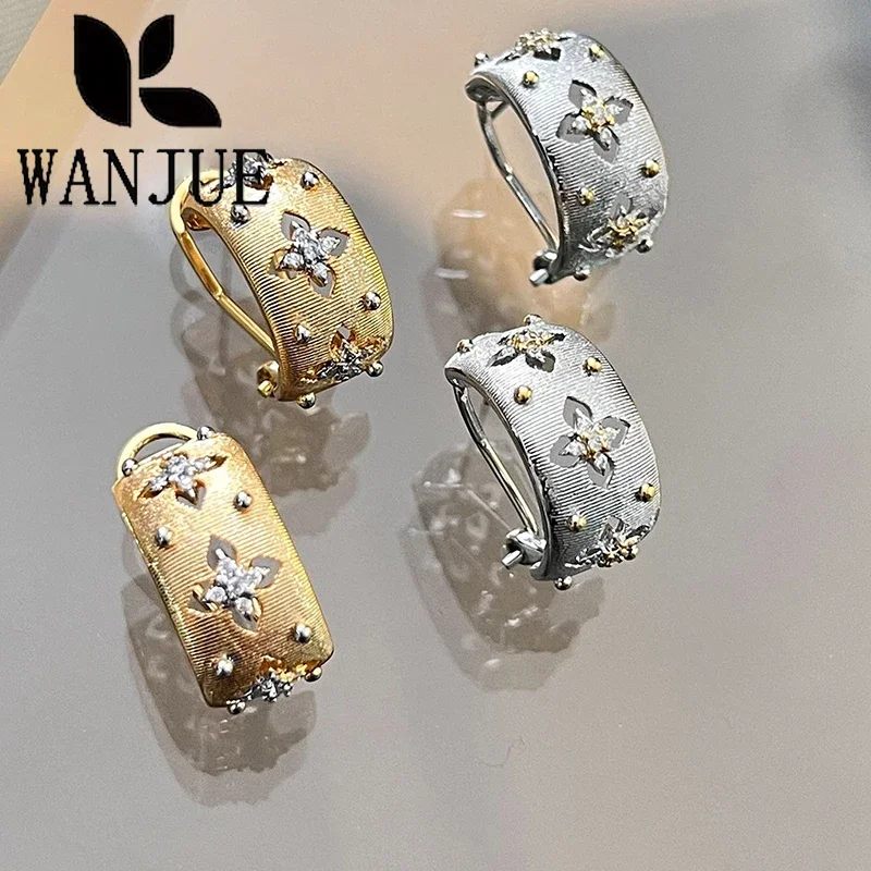 Anillo, pulsera, collar, pendiente, conjunto italiano cepillado a mano, estilo palaciego retro, regalo de fiesta romántica a la moda