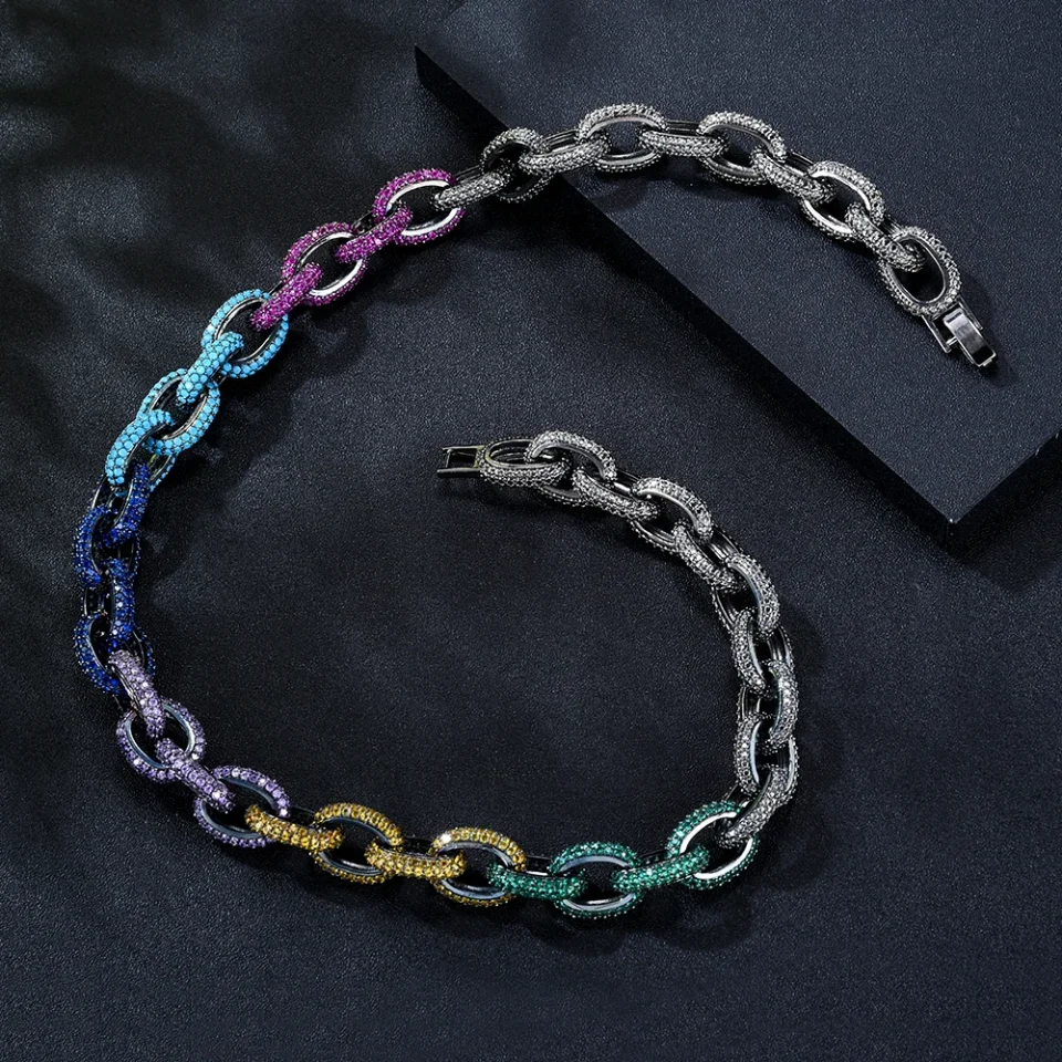 GODKI Hiphop Punk Miami cadena Emiratos Árabes Unidos juegos de joyas para mujer boda fiesta circón CZ africano Dubai conjunto de joyería nupcial fiesta de baile