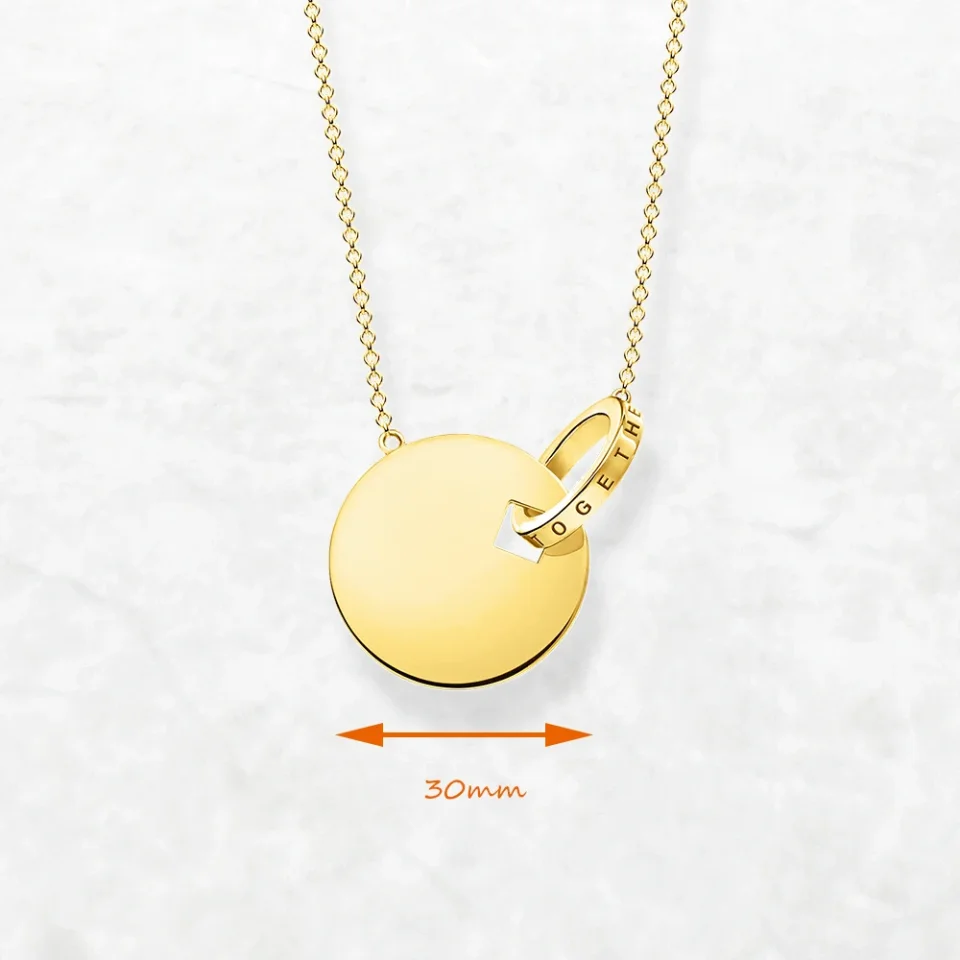 Conjunto de joyería de collar y pendientes para mujer, adorno redondo de Plata de Ley 925, regalo de moda para siempre