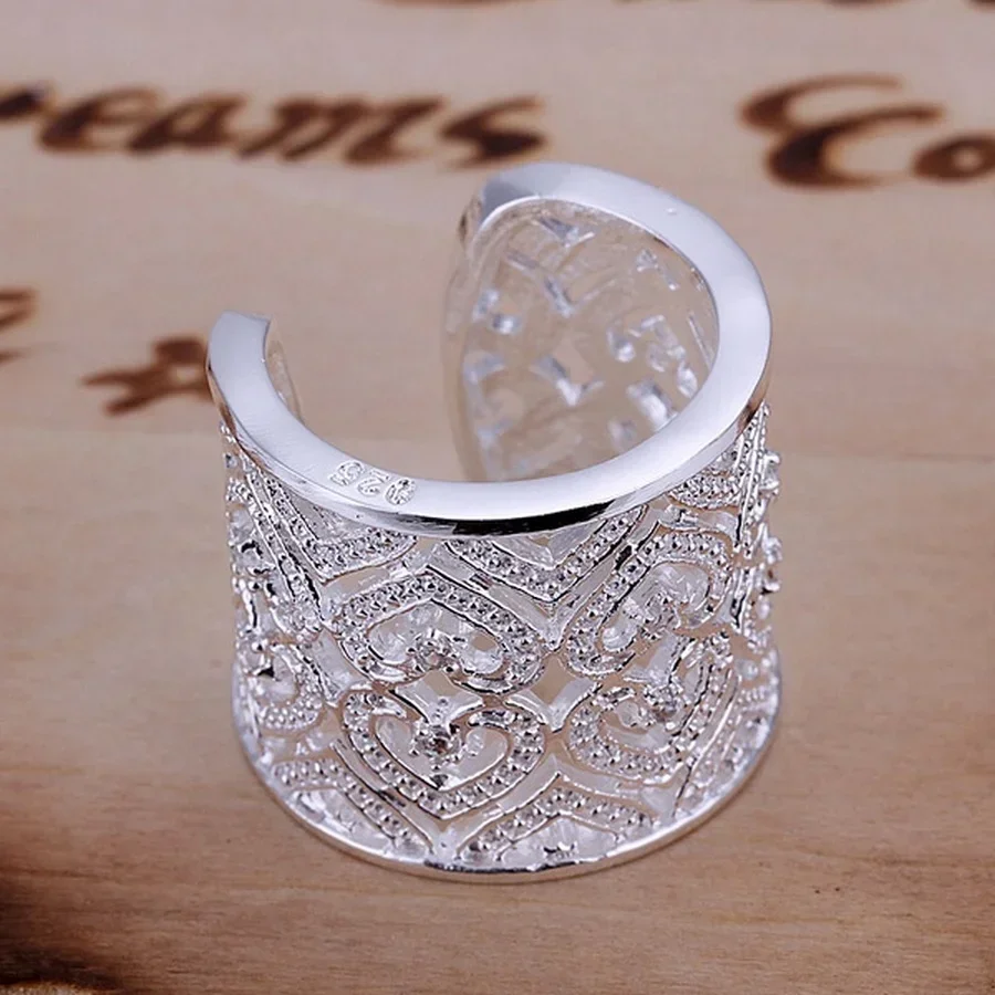 Anillo de Plata de Ley 925 a precio de fábrica, joyería, dijes nobles, cristal para mujer, hermosa fiesta de boda