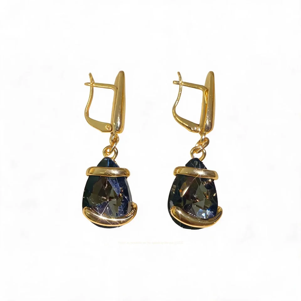 Conjunto de Joyería de Cristal, Aretes, Anillo y Collar, Joyería para Mujer al por Mayor