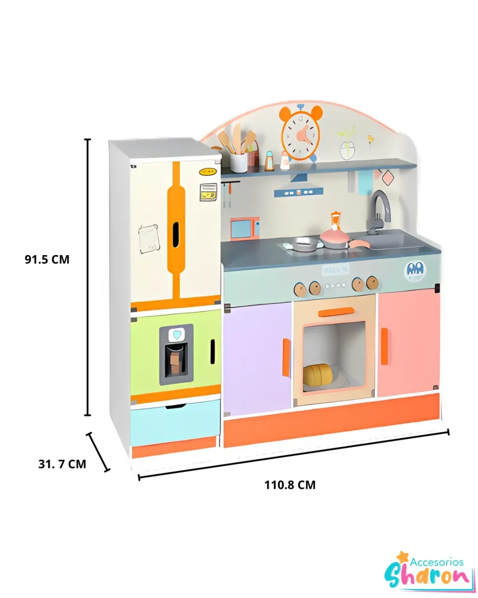 Cocina de madera 91.5 cm de alto
