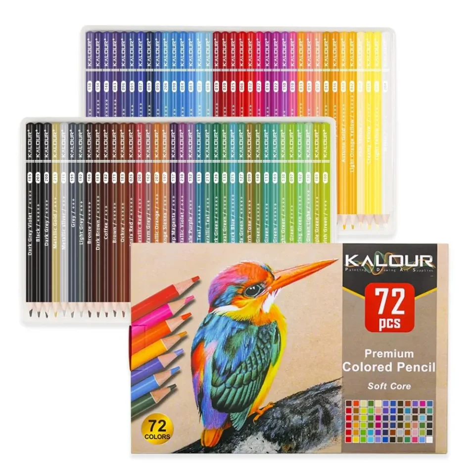 Set de colores 72 piezas Ave