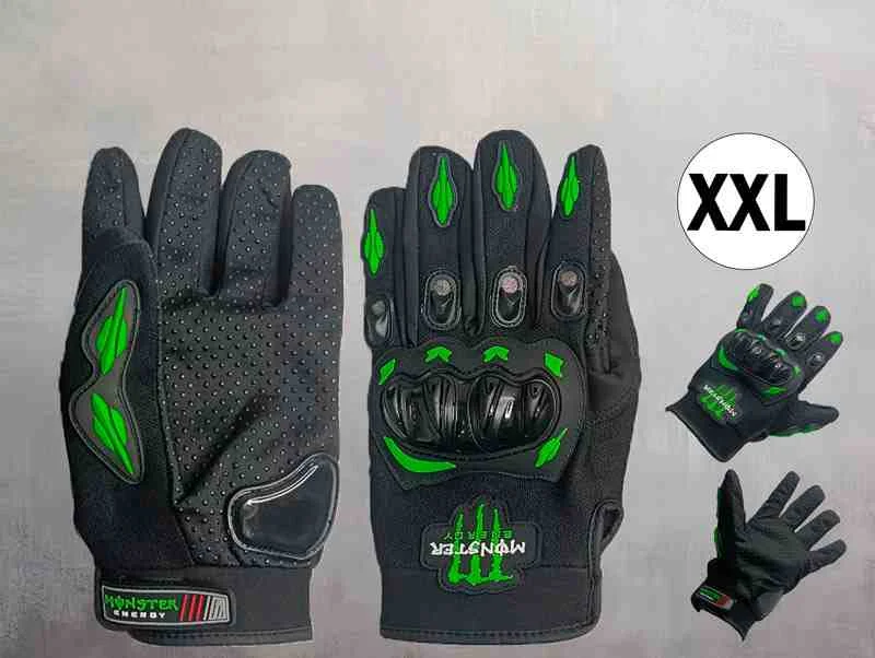 GUANTES LARGO MONSTER VERDE TALLA XXL P/MOTO 13263V- MONST-XXL