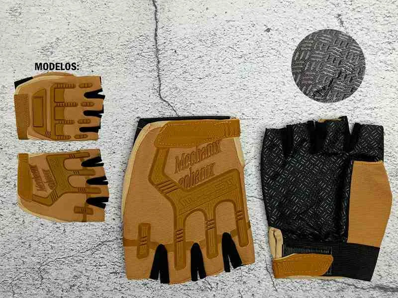 GUANTES CORTO MECHANIXWEAR MARRON P/MOTO 2MOD 12233M