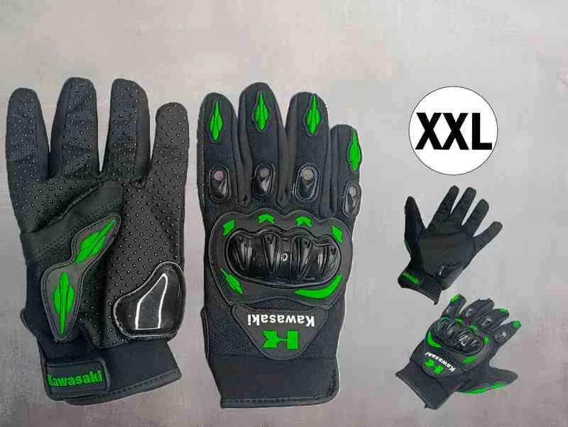 GUANTES LARGO KAWASAKI VERDE TALLA XXL P/MOTO 13263V- KAWA-XXL