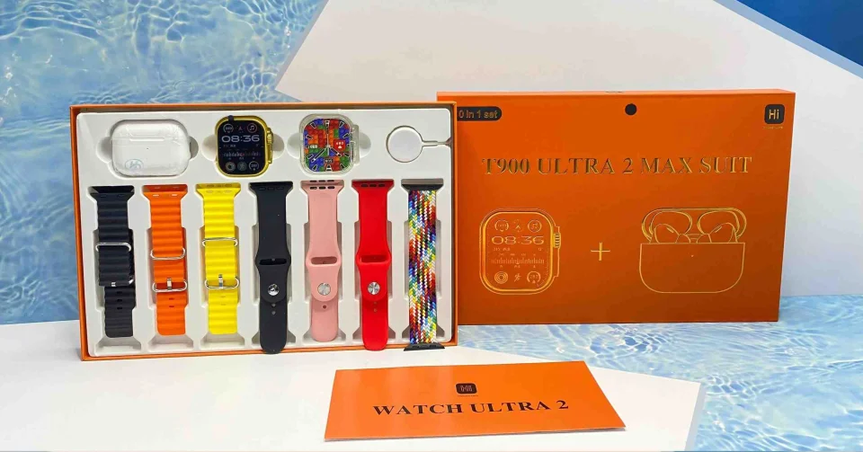 COMBO T900 10EN1 PLATEADO RELOJ+AUD BT ULTRA 2 MAX SUIT 11459P