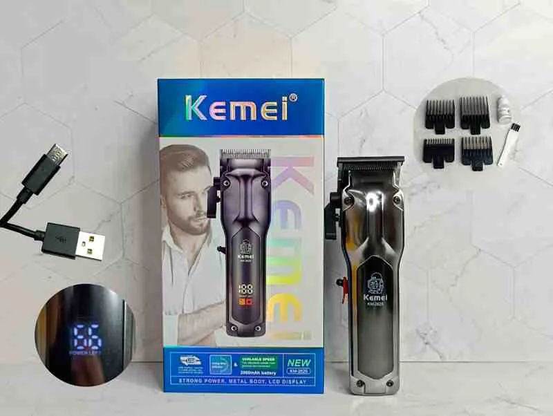 MAQUINA AFEITADORA KEMEI KM-2629 RECARGABLE