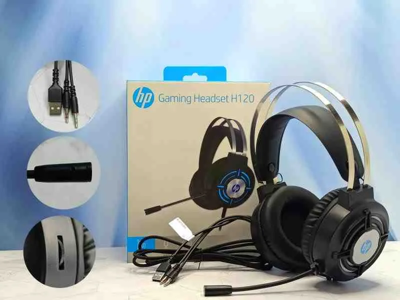 AUDIFONO PC HP 3.5MM+LUZ H120 Bult.(50)