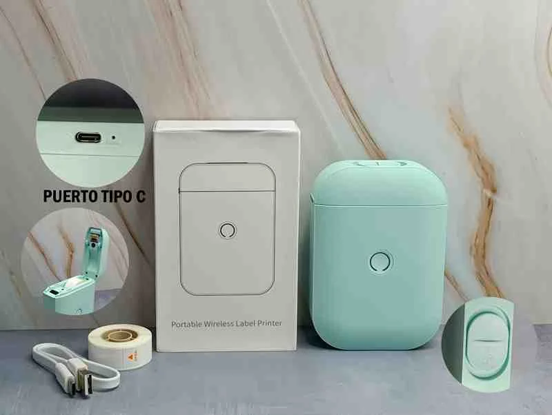 IMPRESORA TERMICA BEEPRT D11 15MM VERDE PORTATIL PTD11G