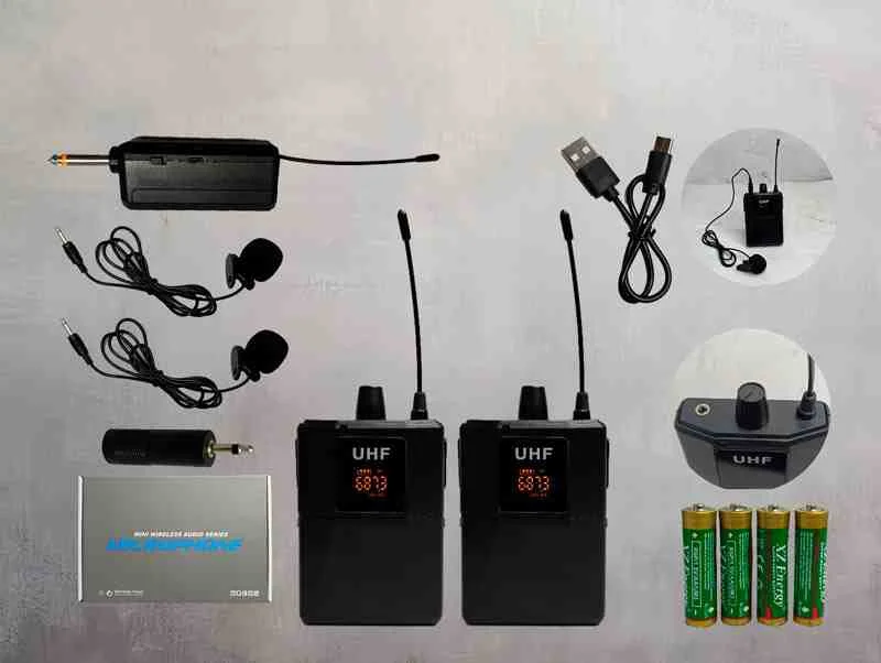 MICROFONO BALITA INAL X2 UHF MINI WIRELESS BAT AA 13742- BAL