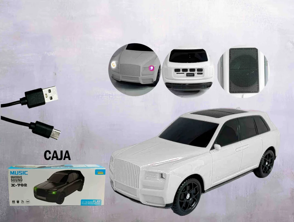 CORNETA TIPO CAMIONETA BLANCA MASSIVE SOUND X-702B