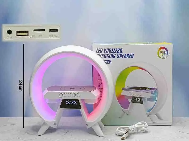 CORNETA TIPO CIRCULAR XM-X63 RGB RECARG+PANTALLA