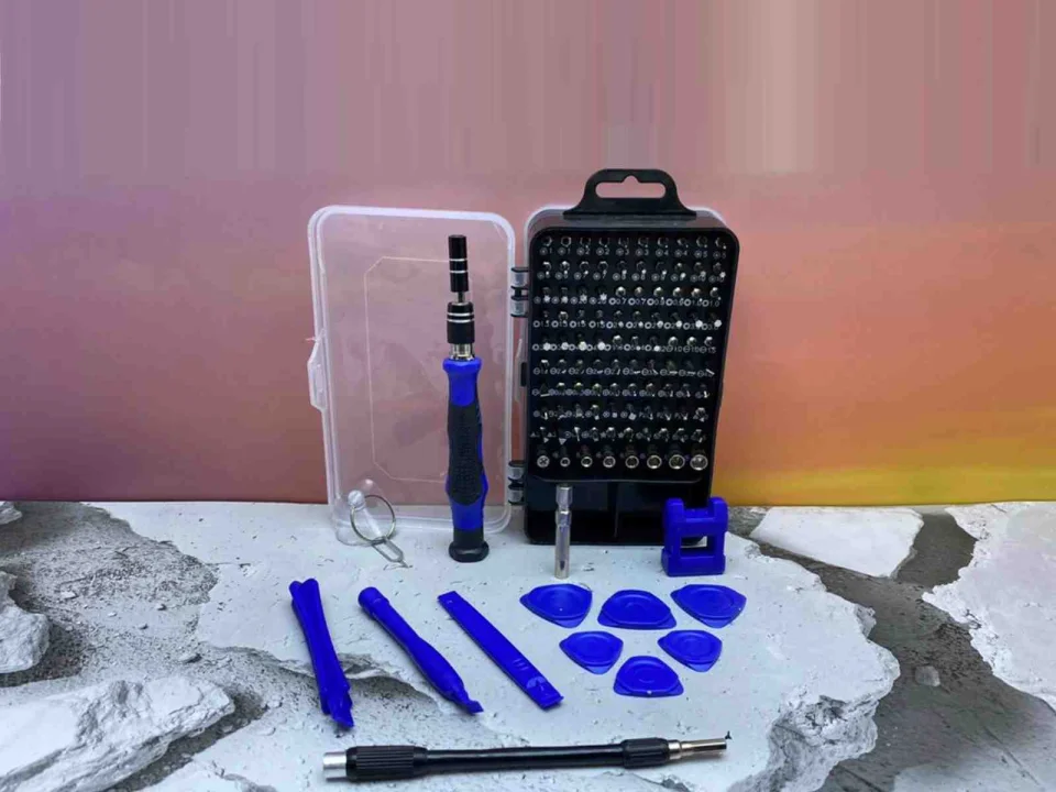JUEGO DESTORNILLADORES 115PZ AZUL 10380AZ