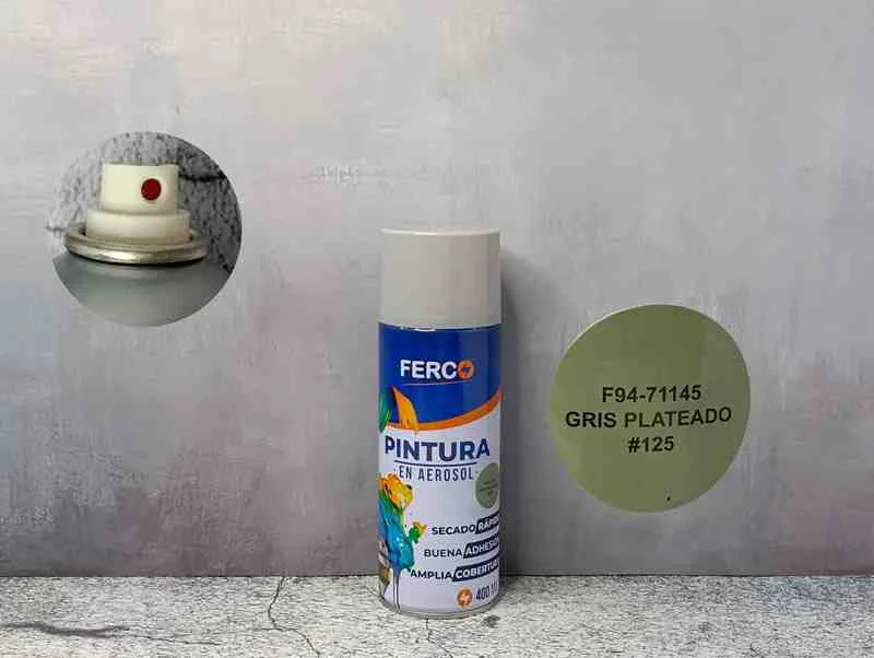 PINTURA SPRAY FERCO GRIS PLATEADO 400ML F94-71145