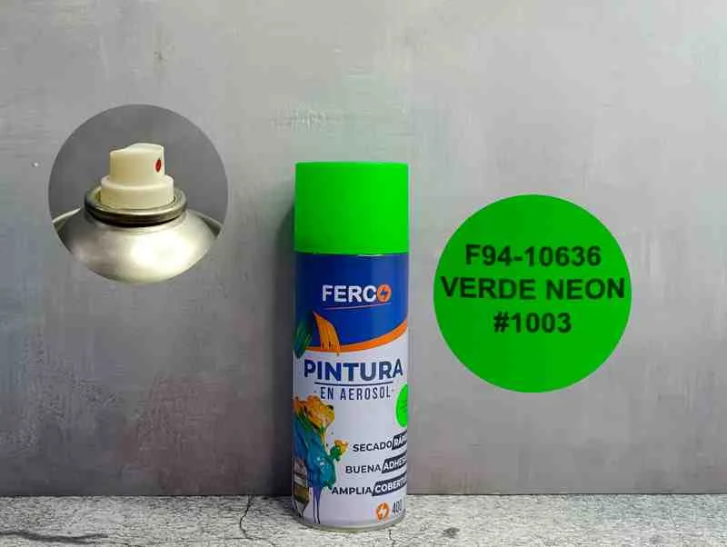 PINTURA SPRAY FERCO VERDE NEON 400ML F94- 10636