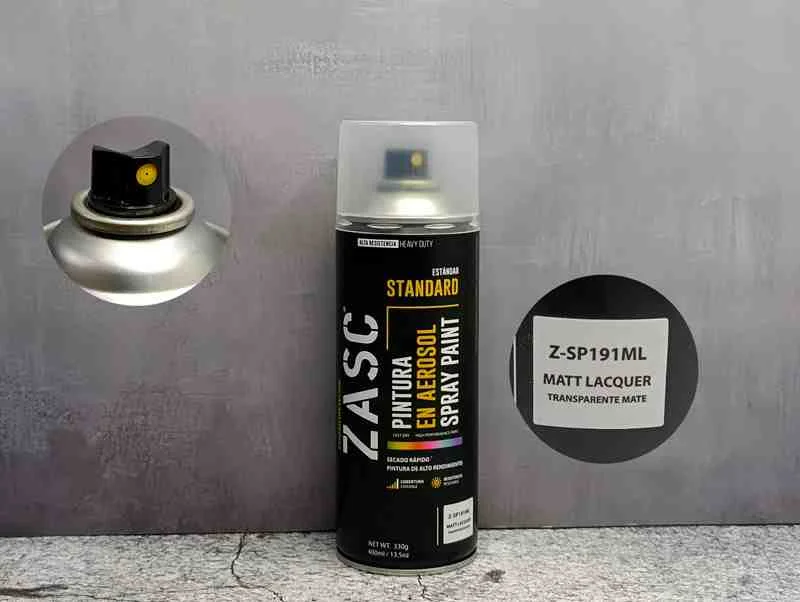 PINTURA SPRAY ZACS TRANSPARENTE MATE 400ML Z-SP191ML