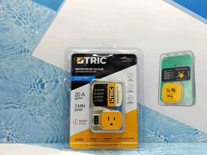 PROTECTOR ELECTRICO T-V010 CON INTERRUPTOR TRIC 120V 20A