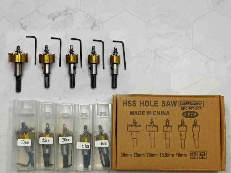 SET 5PCS BROCA SIERRA COPA 16-30MM TAFFWARE 11762
