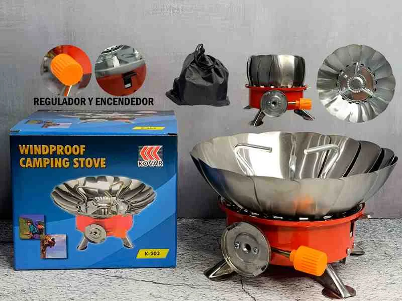 ESTUFA K-203 REDO PORTATIL P/GAS BUTANO KOVAR 2800W