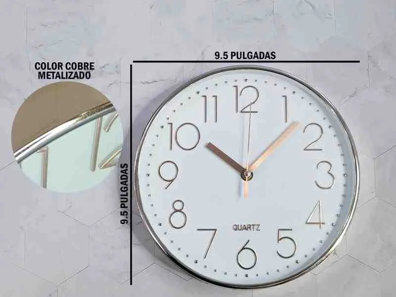 RELOJ DE PARED AGUJA 10" 900125