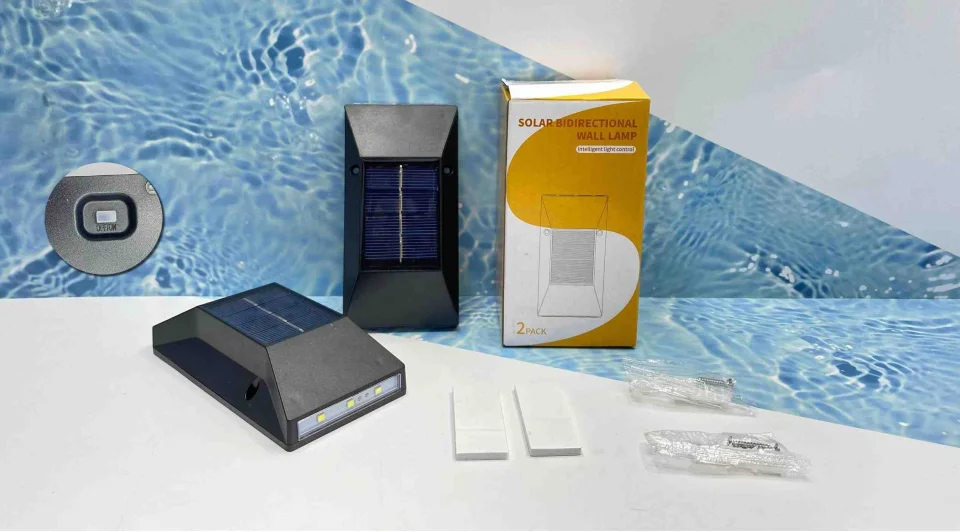 LUZ SOLAR BIDIRECCIONAL BLANCA 6LEDX2PACK 12X6.5CM 11464B