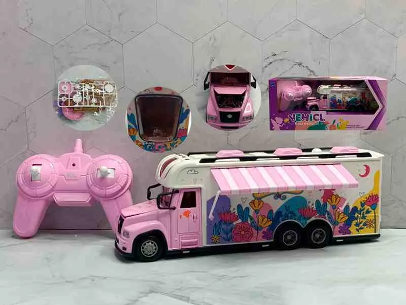 CAMION ROSADO C/CONTROL VEHICL FC017