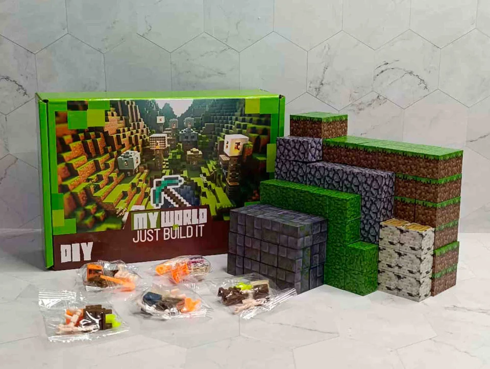 CUBO MINECRAFT 184PCS PUENTE DE ARCO DE PIEDRA 083 13080-184