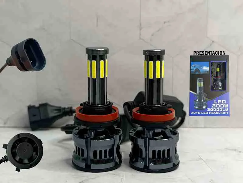 PAR BOMBILLOS LED RORAIMA H11 MULTI CARA 300W 1PASE 13107-H11