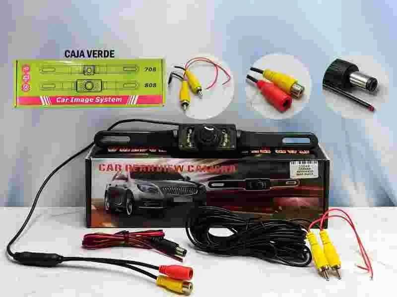CAMARA RETROCESO RECTANG-8LED BASE- PLACA 808 10844