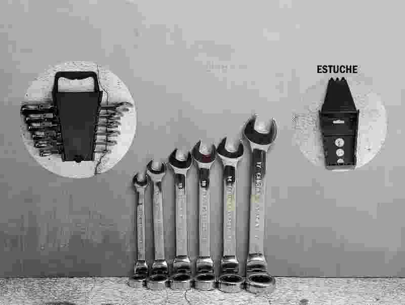 JUEGO 6PCS LLAVES FLEXIBLE TRINQUETE 8- 17MM 12537