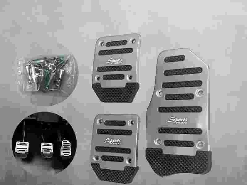 SET DE PEDALES PLATEADO SINCRONICO XB-373 3PZ 11449P
