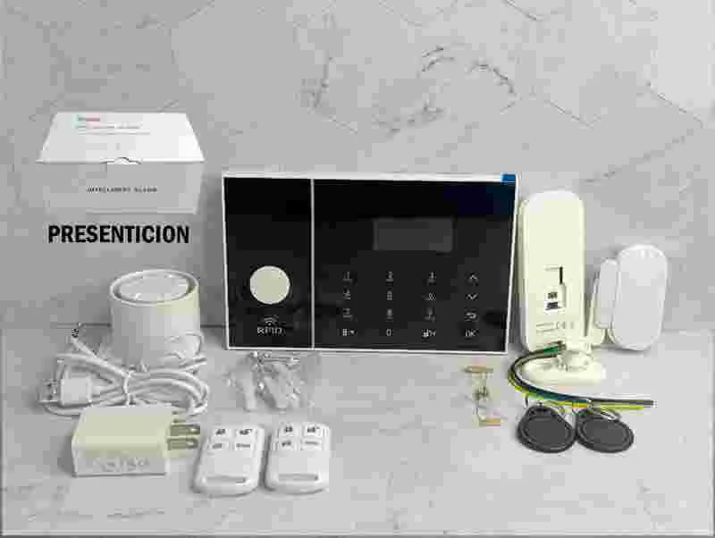 SISTEMA DE ALARMA P/SEG DIGITAL SOS NEGRO WIFI+4G RFID 13177