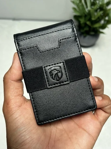 Billetera Cartera Tarjetero de Lujo para Caballero 3 en 1 Marca iwantit / Modelo iwV1 / Negro