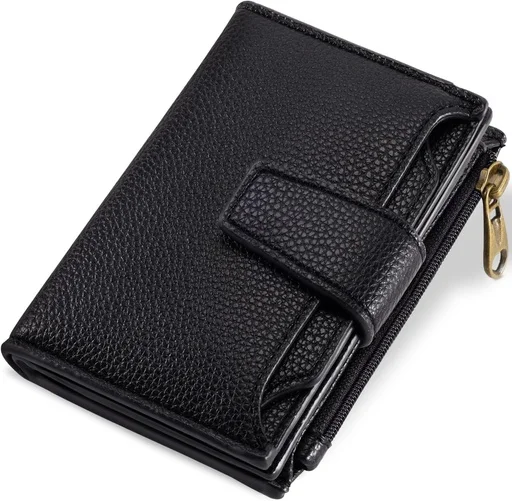 Billetera Tarjetero Cartera Monedero para Dama / Modelo D1 / Negro