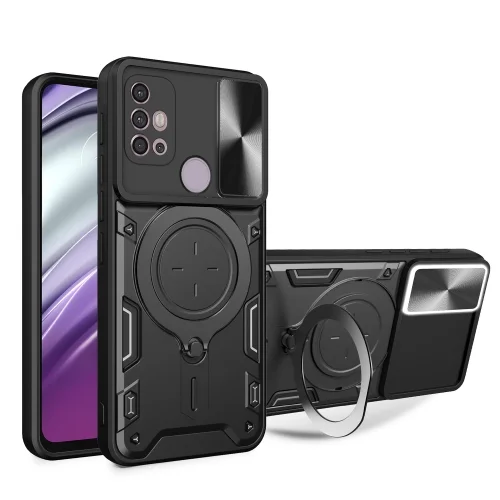Motorola Moto G52 / Forro Anillo Metalico An1 / Negro