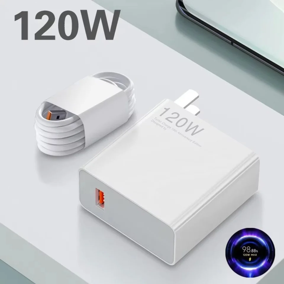 CARGADOR 120W TIPO C CON CABLE XIAOMI