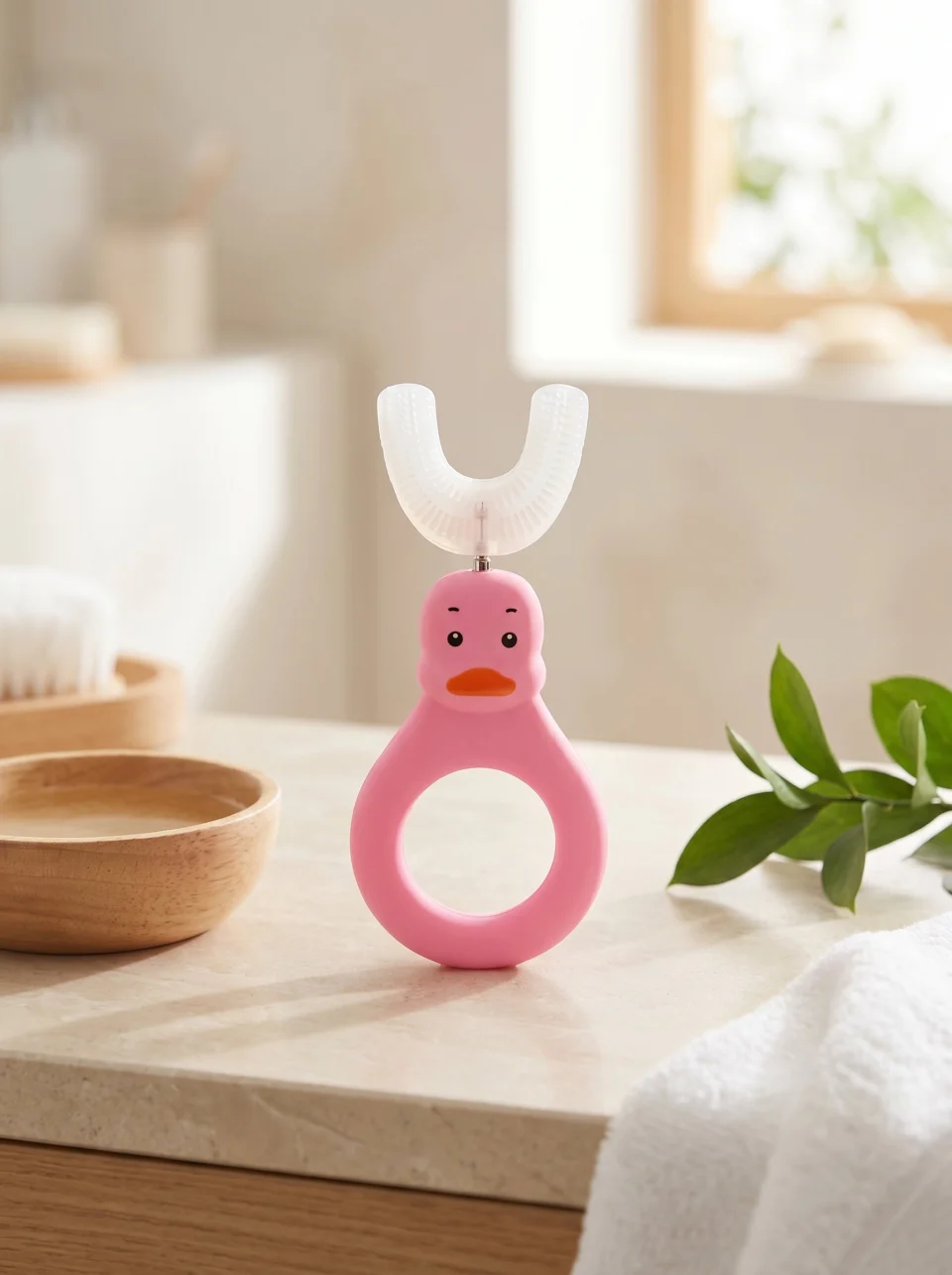 CEPILLO DE DIENTES ROSADO PARA BEBES