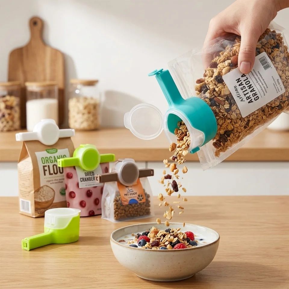 CLIP SELLADOR DE ALIMENTOS PACK X4