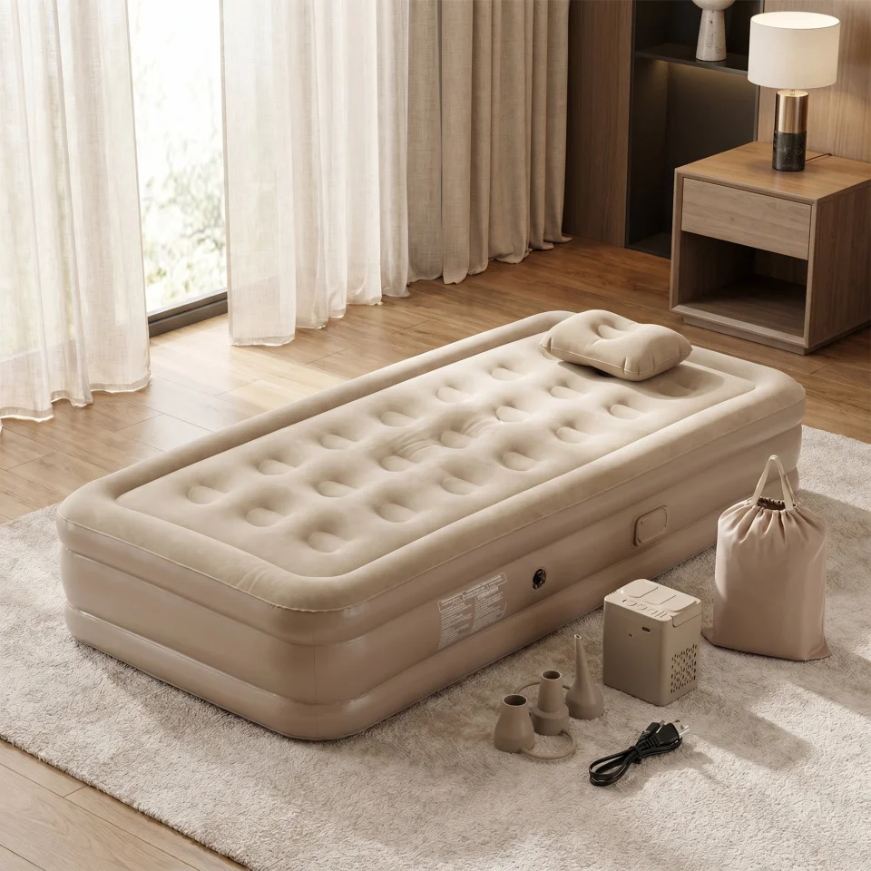 COLCHON INFLABLE CON BATERIA 195X100X40CM